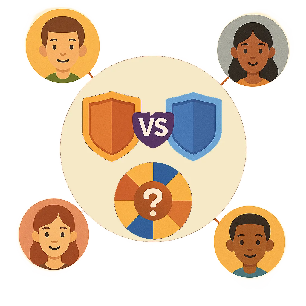 Logo de bilia con un signo de interrogación